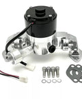 Heavy Duty Electric Water Pump For Small Block Chevy Sbc 350 327 383 400 Blocks with mounting hardware and wiring.