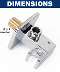 Handheld Shower Head Kit With High Pressure Flow Wall Connector And Hose 304 Stainless Steel Chrome Finish square bracket