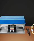 200W Jewelry Polishing Machine Desktop Buffing Tool With Light 110V 0 To 10000 RPM next to bracelet and power cord