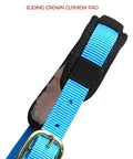 Lunge Cavesson With Fleece Lined Nose Band And Crown, Totally Adjustable By Buckle At Crown Throat And Chin, neoprene crown pad detail