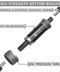 Square Taper Bike Bottom Bracket For BSA Threads 68 80 90 100 110 120 110.5 113 116 118 122.5 127 140 152 156 166 174mm Sealed Bearings