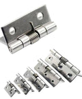 Two Pack Self Closing Spring Hinge Set Stainless Steel Door Hinges For Cabinets And Furniture Hardware Smooth Soft Close Action Durable Rust