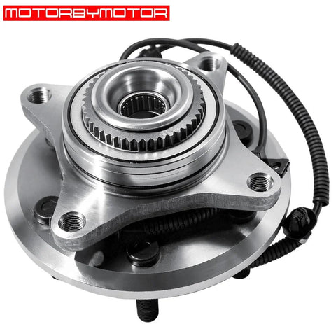 Beefed Up Front Wheel Bearing And Hub Assembly With ABS For 2015 2016 2017 Ford F150 6 Lug 4WD 4x4 Heavy Duty Low Runout