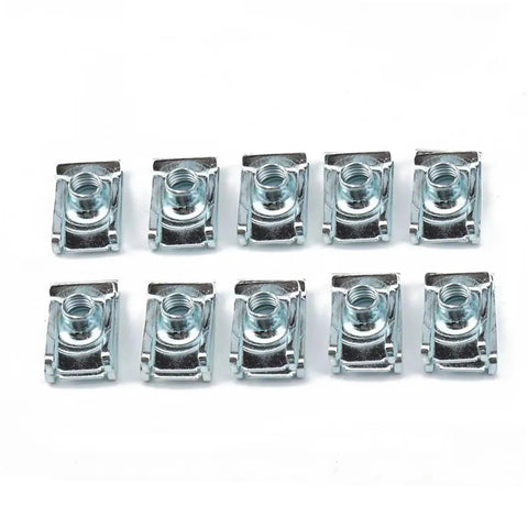 Heavy Duty Stainless Steel U Nuts Assortment Kit M4 M5 M6 M8 With Speed Clips For Chimneys And Auto Fenders Elastic Buckle Design For Firm Mounting Standard Screw Match Broad Vehicle Compatibility, stainless steel U nuts