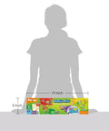 Package of Mapology World Map With Reusable Stickers For Kids Ages Five To Twelve Hands On Interactive Wall Map Learning Game, 19x5 inches
