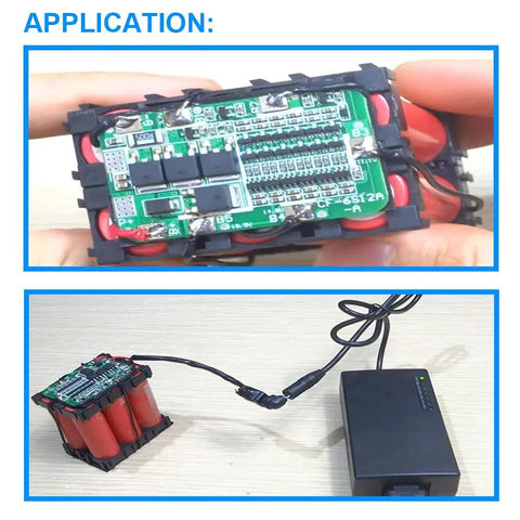 Kickass 6S BMS Board With Heavy Duty Nickel Strips For Smooth 15A 24V Lithium Ion Charging displayed with wiring connections.