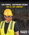 Worker wearing Reusable P100 Half Mask Respirator With Replaceable Filters For Dust Metal Fumes And Oil Mist, at construction site.