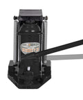 Badass Build Heavy Duty Air Hydraulic Toe Jack Lift Machine With Heat Treated Steel quick retraction spring, top view, 10 ton capacity.