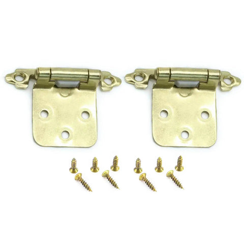 Antique Metal Cabinet Hinges With Soft Close Closing Mechanism For Kitchen Cabinets Upgrade Durable Iron Hardware With Rustic Finish Perfect For Traditional And Shaker Style Cabinet Doors And Kitchen Makeovers, displayed with screws.