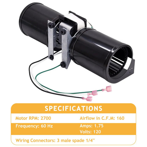 Convection Blower Replacement 812-4900 For Quadra Fire Classic Bay 1200i Insert And 4100 Series Wood Stoves Plus 7100 Fireplace And Eco Choice PS35 Pellet Stove Compatibility Easy Install Reliable Performance