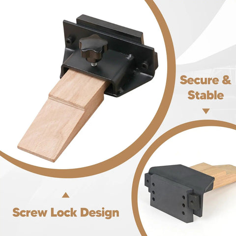 Wooden Bench Pin for Jewelry Making and DIY Projects, Grab and Go Portable Workbench Tool With Adjustable Clamp, Must Have for Cutting, Filing, Finishing and Light Drilling