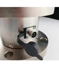 Close-up of Heavy Duty Double Flange Static Torque Sensor And Tester, Precision 0.1 to 0.5 Percent Full Scale, alloy steel build.