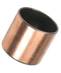 Rock Solid Oilless Sleeve Bearing 40mm X 44mm X 40mm Length plain bushing showing bronze and carbon steel material.