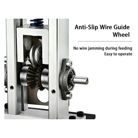 Heavy Duty Drill Powered Wire Stripper For Copper Cable Peeling And Scrap Recycling Auto Manual Mode 1 To 8Mm Range, anti-slip wire guide wheel.