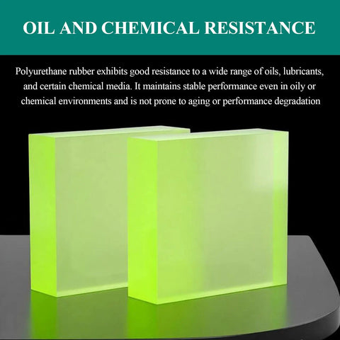 Built Like A Tank Heavy Duty Polyurethane Square Block 200X500Mm Wear Resistant Industrial Pad 5Mm Thick side view of durable polyurethane blocks
