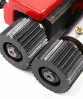 Close-up of the heavy-duty bead roller machine with 6 dies, showcasing the low carbon steel build for automotive and workshop use.