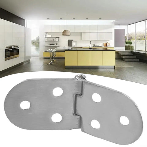 Stainless Steel Folding Flip Top Hinge For 180 Degree Table Support And Flush Mounted Cabinet Hardware in modern kitchen