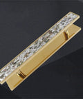 Boss Level European Stainless Steel Door Handle With Gold Shell Finish For Hotels And Karaoke Spots, Push And Pull Armrest Style
