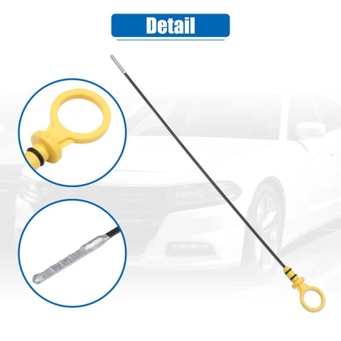 Engine Oil Level Indicator Dipstick Gauge Replacement Fits Chevrolet Cruze 2011 2015 Sonic 2012 2015 Trax 2015 Buick Encore 2013 2015 1.4L 4 Cylinder OE 55574244 with yellow handle