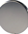 24 Inch Direct Outlet Tub Waste And Overflow Kit With Ball Joint Alignment and Extended Tiptoe Push Button Drain sleek round drain cover in satin nickel finish.