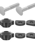 Super Easy Lawn Mower Handle Knobs Plus Bolts Washers Screws For Home Or Small Commercial Yard Machines Durable Metal Plastic parts.