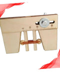 Wooden Mooring Tool For DIY Sailing Model Kits With Lightweight Build And Scale Display, side view with scale markings.