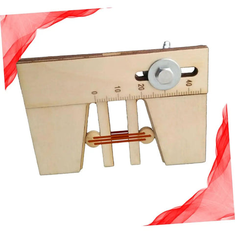 Wooden Mooring Tool For DIY Sailing Model Kits With Lightweight Build And Scale Display, side view with scale markings.