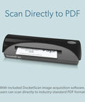 Ultra Compact Card Scanner DP667 For Quick USB Powered On The Go Straight To PDF Scanning About The Size Of A Stapler No Outlet Needed