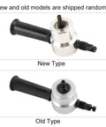Heavy Duty 160A Sheet Metal Nibbler Saw Cutter Dual Head Tool showing new and old model types for electric drill.