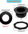 Detailed size view of Durable Round Rocker Switch Shell Kit 6 Pack Black ABS Injection Molded Housing For 20mm Diameter Round Switches.