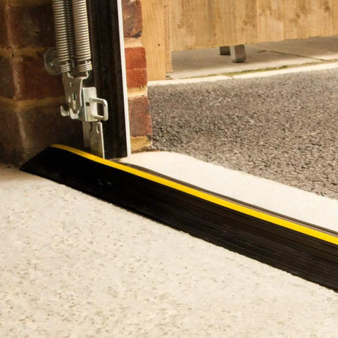 Ultimate Garage Door Threshold Seal Kit With Adhesive And Weather Stripping 12.5 Feet Weatherproof Barrier under garage door