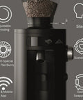 Barista Level Electric Coffee Grinder With Stepless Control And 54Mm Steel Flat Burrs Delivers Hella Consistent Grounds for Quick Home Brewing features adjustable grinding and WiFi app.