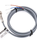 Inductive Proximity Sensor Switch M5 1.5mm Sensing Distance, 10 To 30 V DC, PNP Normally Closed, 3 Wire, Gray Metal Body