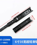 Wide Drawer Slide Rails 4 Inch Short Ball Bearing Guides Folding Ball Rail System 2 Pack For Small Cabinets 35 Width 6 Inch Slick Glide Cabinet Drawer Slides For Desk Kitchen