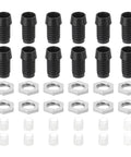 3mm LED Holder Clip Mounting Bracket Kit 40 Pieces Plastic LED Holder Clip With Nuts For Bezel Mount Panel Lamps And LED Displays