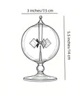 Green Solar Power Radiometer Glass Windmill Desk Decor That Spins With Light Crookes Radiometer Dope Gift For Home Office
