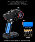 CT6A 6 Channel 2.4GHz RC Transmitter And Receiver Kit with batteries for cars, boats, tanks; LED screen; locking upgrade visible
