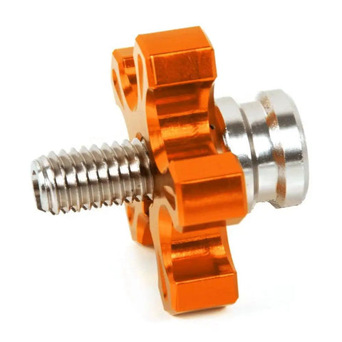 Aluminum Clutch Cable Adjuster For Motorcycle M8 1.25 Thread Orange Finish Durable Lightweight Wire Tensioner For Brake And Clutch Cables Replacement Upgrade
