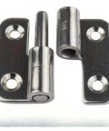 Four Piece Detachable Hinges with Left Hand Lifting Sliding Joint Design, Heavy Duty Metal Hardware for No Fuss Door Removal and Easy Install