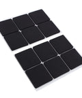 Nonslip 12 Pack Rubber Feet Pads For Furniture And Appliances, 1.8 Inch Black Self-Adhesive Floor Protectors To Guard Wood Floors