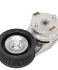 Heavy Duty Drive Belt Tensioner Assembly For Dodge Ram 1500 2500 3500 2003-2008, black pulley and silver housing