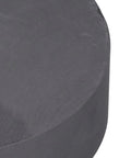 Close-up of Premium Pro Grade High Purity Graphite Ingot Block 95 To 98 Percent, round 120mm diameter, 30mm thick for industrial use.