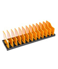 Adjustable Plier Rack Tool Organizer With 12 Customizable Compartments for easy vertical pliers storage in garage or workshop