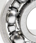 Heavy Duty 100 Pack 608 Open Deep Groove Radial Ball Bearing showing metal design, dimensions 8Mm X 22Mm X 7Mm for skates and longboards.