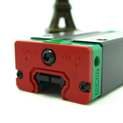 Interchangeable Linear Guide Rail System For CNC Machines And 3D Printers QEH15CA dope smooth motion, red QE15 carriage