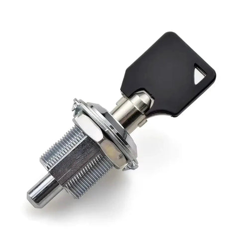 Beefy Zinc Alloy Cam Lock For Locker And Cabinet, Cylindrical Keyed Lock With 23mm Bore, single pack lock with key