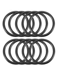 36 Millimeter Outside Diameter 30 Millimeter Inner Diameter 3 Millimeter Cross Section Nitrile O Ring Buna N Seal 70A Durometer With Wide Temperature Range From -4 F To 212 F Pack Of 10 For Automotive Plumbing And Machinery Sealing black O-rings laid flat