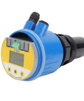 Ultrasonic Water Level Sensor With LCD Display, 4-20mA Output, DC24V, 0-10m Range, Blue Housing, Built For Water And Sewage Processing