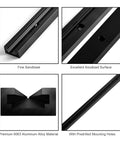 48 Inch Aluminum T Track Set For Woodworking With Double Cut Profile Universal Fit Predrilled Mounting Holes And 48 Screws