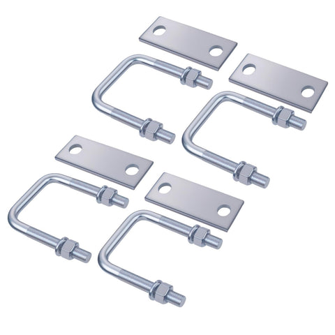 Leaf Spring Clamp Kit Pack Of 4 Fits Leaf Springs Up To 2.5 Inches Wide Locks Springs Together For Stability And Smoother Towing